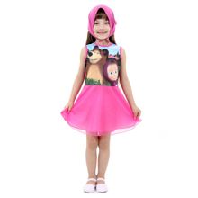 Fantasia Masha Faces POP Infantil - Masha e o Urso - Original