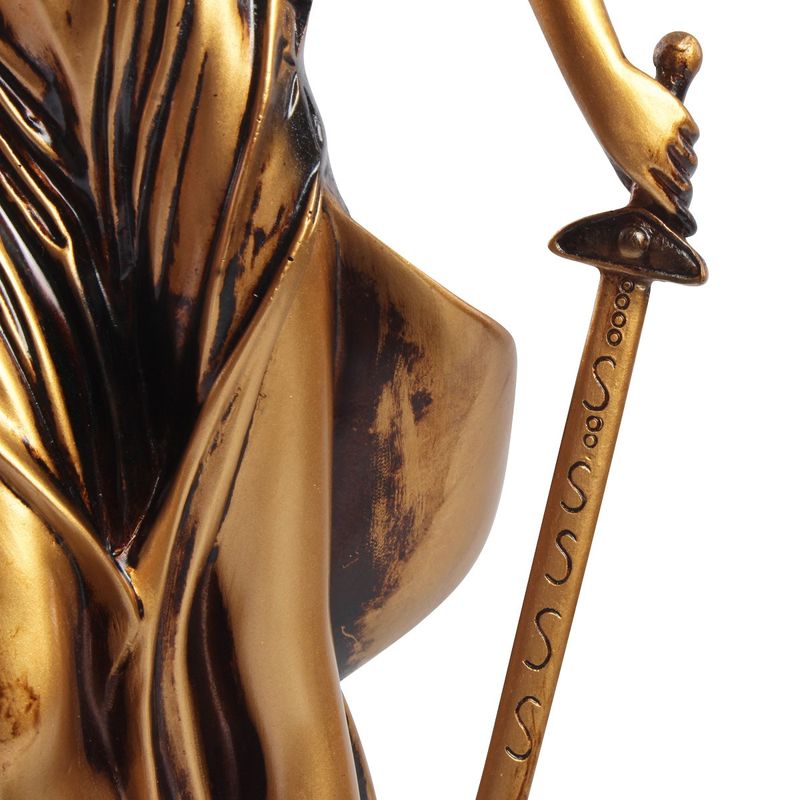Estátua Deusa Têmis 34cm Dama Da Justiça Símbolo Do Direito