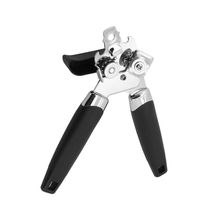 Abridor de Lata Iver 19,5cm Inox e Plástico Cabo Preto