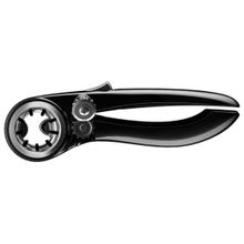 Abridor de Lata e Garrafa Anatômico Savora 24cm Inox e Plástico Preto