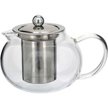 Chaleira Com Inox Transparente 800Ml Antella Borosilicato 13X14X18Cm