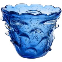 Centro Mesa Vidro Azul Home&Co Palazzo 12X13X13Cm