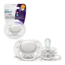 Chupeta Unitária Ultra Soft Branca 0-6M -Avent