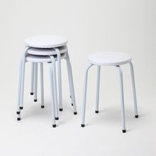 Conjunto de 4 Banquetas Branco 100/4  - Criativa