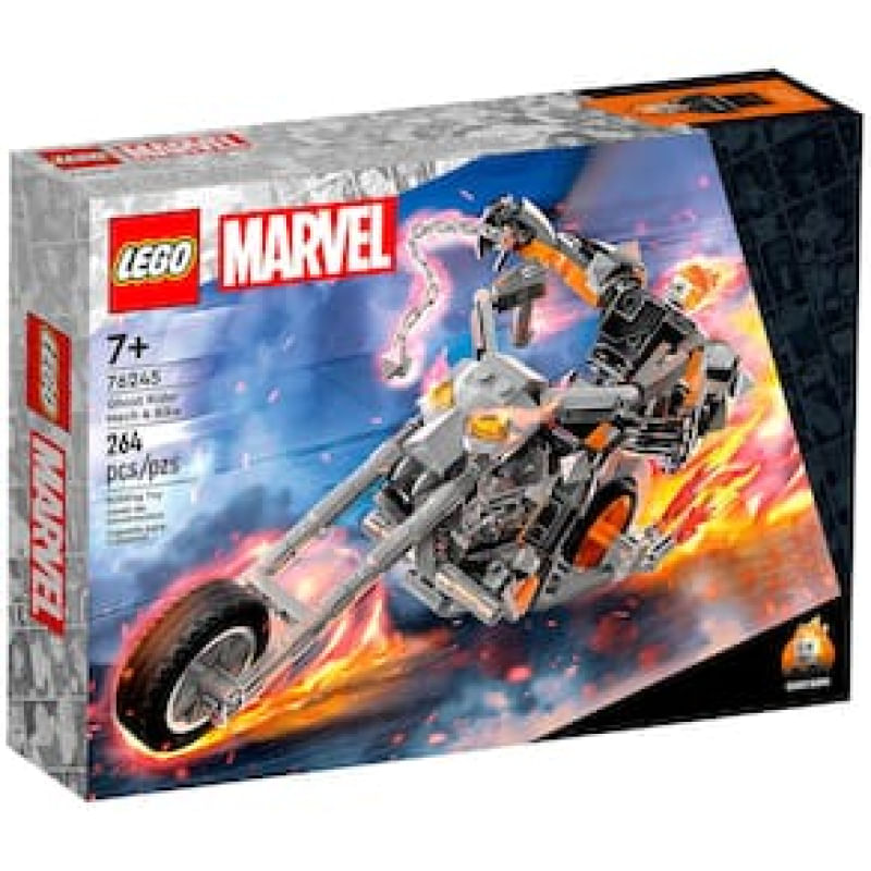 LEGO Robô Motoqueiro Fantasma e Moto Marvel