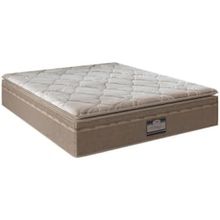 Colchão de Casal Portobel Potenza Platinun com Molas LFK e Revestimento em Tecido Malha 34x138x188cm - Bege Claro