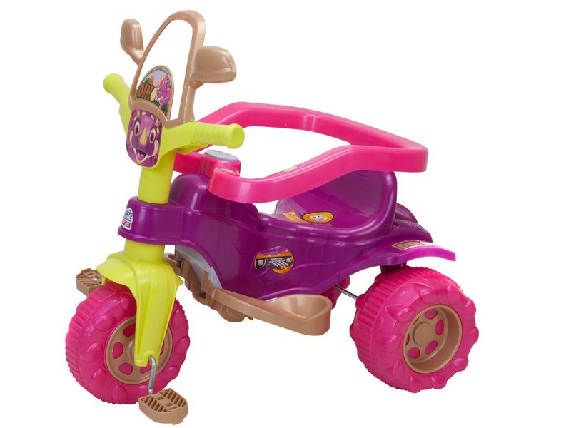 Triciclo Velotrol Motoca Tico Tico Dino Pink - Magic Toys