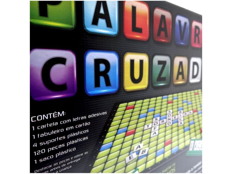 Jogo Palavras Cruzadas Tabuleiro - Pais e Filhos - Shop Coopera