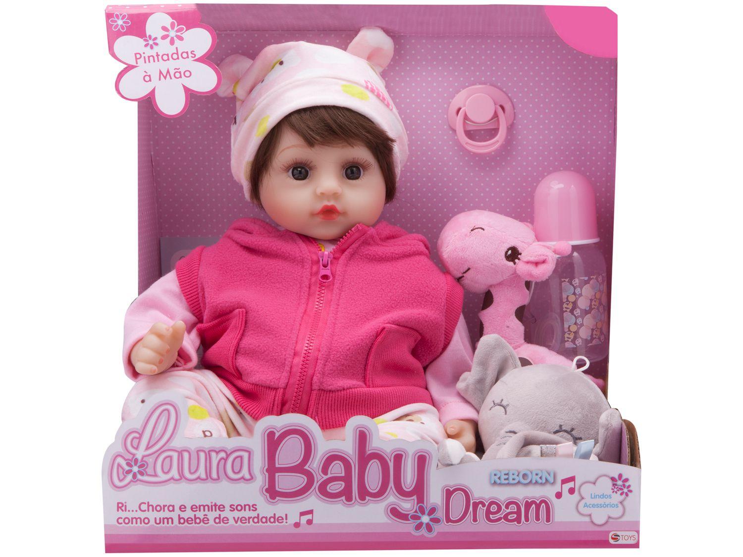 Boneca Bebe Reborn Laura Baby Dora