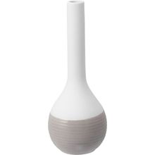 Garrafa Decorativa Cerâmica Cinza 20X8X8Cm