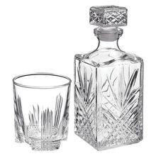 Garrafa/Copos Uísque Vidro Transparente 1L/285Ml Bormioli Rocco Selecta 7 Peças