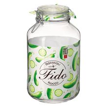 Pote Hermético Vidro Transparente 4L Bormioli Rocco Fido 28X16X16Cm