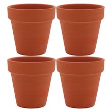 Vaso Natural 4 peças Clay Terracota 6X7X7Cm
