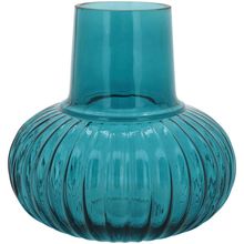 Vaso Vidro Azul Wave 18X18X18Cm