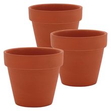Vaso Natural 3 peças Clay Terracota 7X8X8Cm
