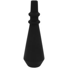 Garrafa Decorativa 28X9X9Cm Cerâmica Preto Galact