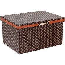 Caixa Organizadora Sintético Marrom 2 Peças Home&Co Francesca