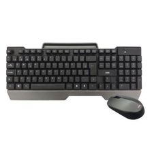 Combo Teclado e Mouse Sem Fio 1200 DPI Oex Office TM406 Preto e Cinza