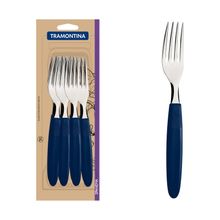 Conjunto Garfo Mesa Inox 12 Peças Ipanema Azul Tramontina