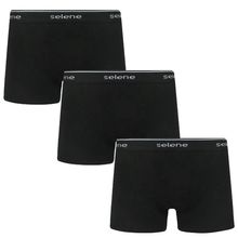 Kit 3 Cuecas Boxer Selene Algodão Plus Size Masculina