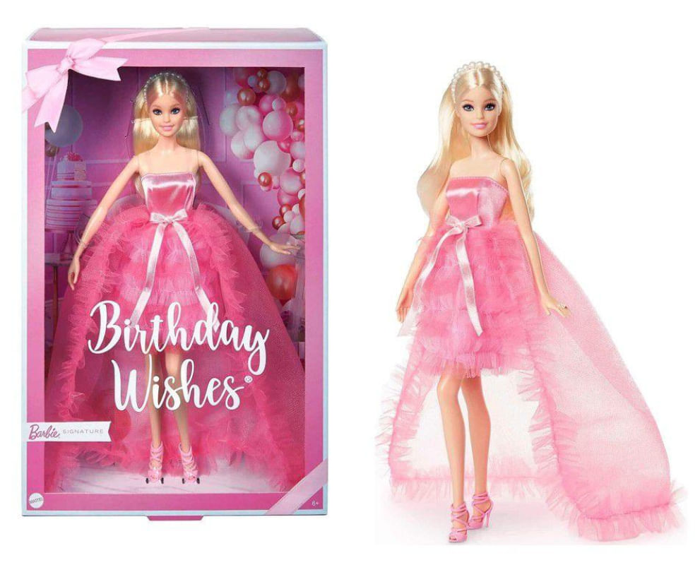 Barbie Boneca De Desejos E Roupas De Aniversário Reformada Signature  Colorido