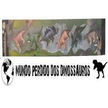 Boneco - Kit Mundo Perdido dos Dinossauros 6 dinos - VD TERRACO