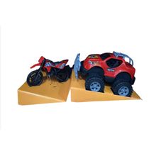 Carro e Moto - Desafio Rally - Vermelho BSTOYS