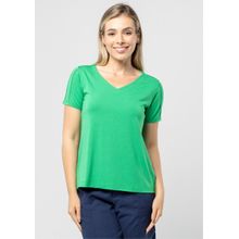 Blusa Pau a Pique Manga Curta Básica Verde