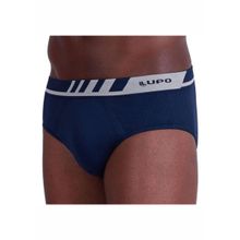 Cueca Slip Lupo - Azul Marinho - 00691 | Pau a Pique