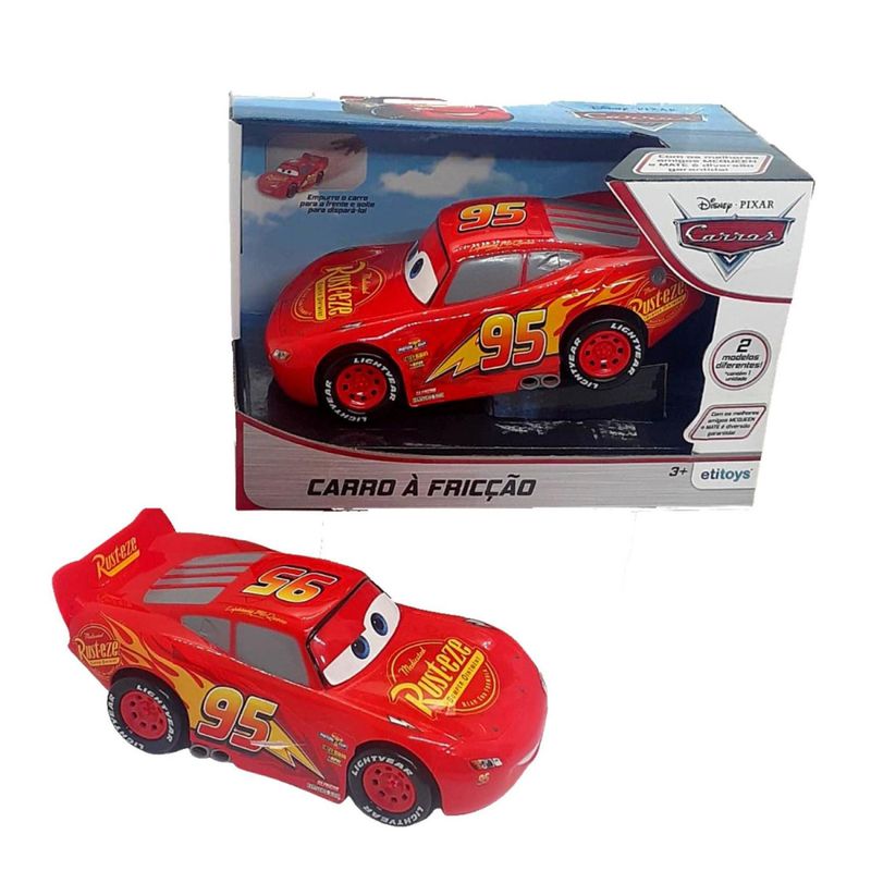 Carrinho - Relampago Mcqueen Mate - Corrida Friccao ETILUX - Shop Coopera