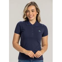 Polo Pau a Pique Básica Azul Marinho