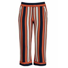 Pantacourt Pau a Pique listrada Laranja e Azul Marinho