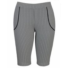 Bermuda Pau a Pique Jacquard Estampado Branco