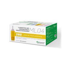 Lanceta c/ Trava de Segurança 26G 0,46x1,6mm 100Unids