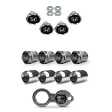 Kit Bico de Válvula Cromado Roda + Parafusos de Placa Honda