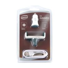 Kit Veicular Carregador Lightning E Suporte Para Smartphone Neelink Ka100 Branco