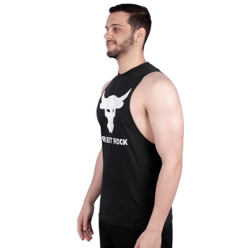 Regata Under Armour Project Rock Brahma Bull Tank Preta - Shop Coopera