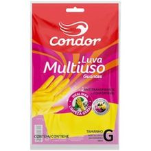 Luva Multiuso Condor G Amarela - 1 Par