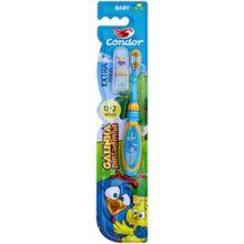 Escova de Dente Condor Infantil Galinha Pintadinha Extramacia - Amarela e Azul
