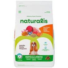Ração para Cães Adultos de Pequeno Porte Naturalis Super Premium Lifebites Sabor Peru/Frango - 12kg