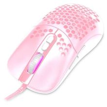 Mouse Gamer com Fio Dazz Skadi 12000 DPIs - Rosa