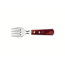 Garfo Jumbo Inox Polywood Brilho Vermelho Tramontina