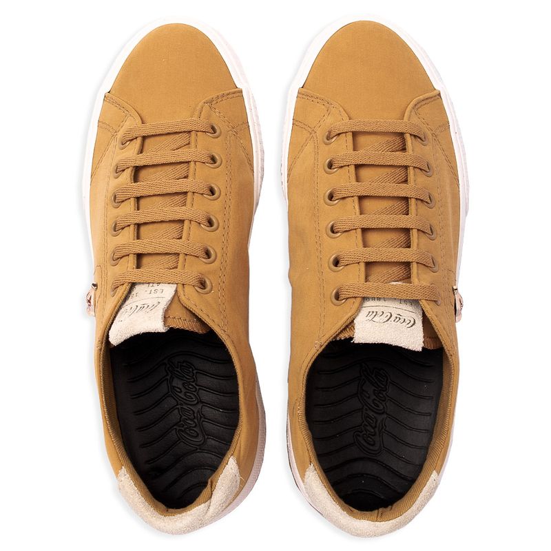 Tenis coca cola suede caramelo cheap
