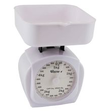 Balança Cozinha Branco 5Kg Western Home