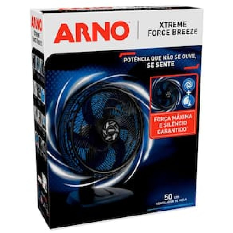 Ventilador De Mesa Arno Xtreme Force Breeze VB50 50cm Com 3 Velocidades ...