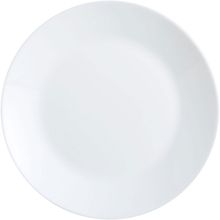 Prato Raso Arcopal Zelie  Vidro Temperado Branco 6Peças Arcopal