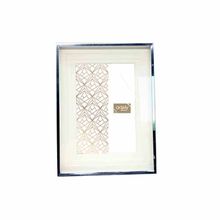 Porta-Retrato Prata Borda Branca 10X20Cm - Lumini - Adely Decor