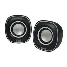 Caixa De Som Para Pc Oex Round Sk100 - Preto E Branco