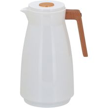Garrafa Térmica Maison 1L Plástico Branco Ampola Vidro Gs