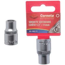Soquete Sextavado Curto 1/2 11Mm corneta